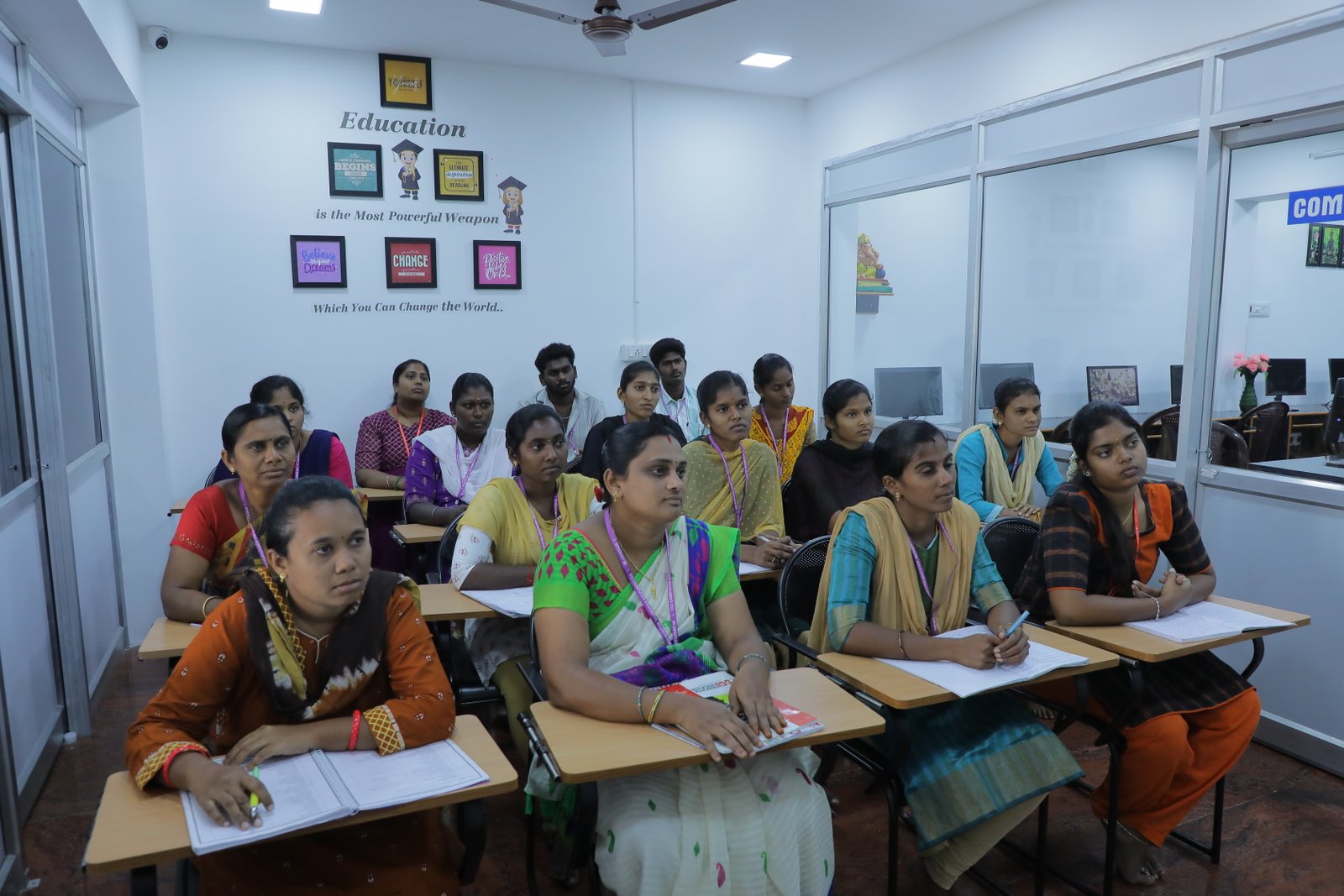 Students with certificates